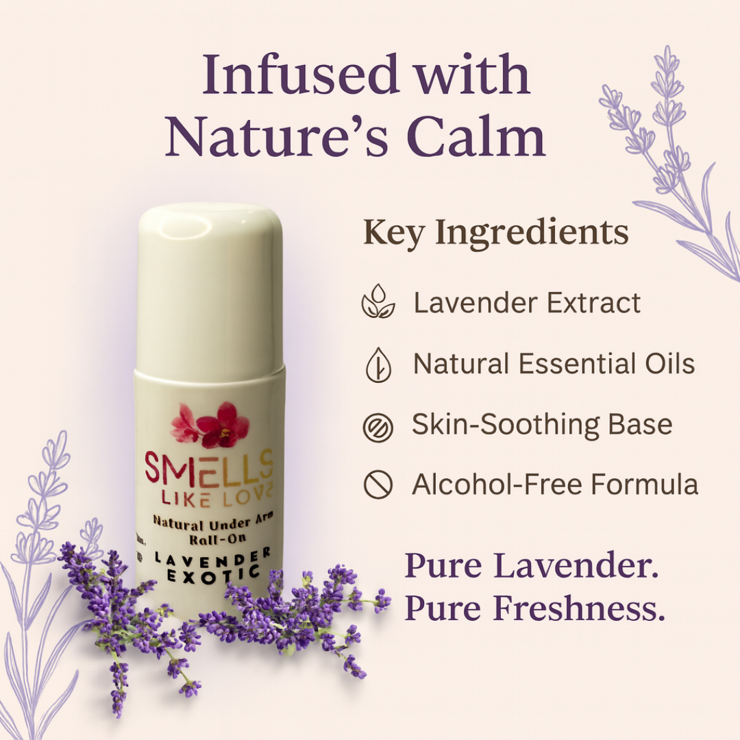 Natural Under Arm Roll-On - Lavender Exotic - Image 5