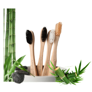Bamboo Toothbrush with Activated Charcoal Bristles